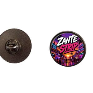 Broche de esmalte com a faixa de Zante, Grécia, de 2,4 cm