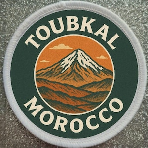 Patch de 3 polegadas de Toubkal, Marrocos