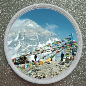3 Zoll Everest Base Camp Sublimation Patch Anstecker.