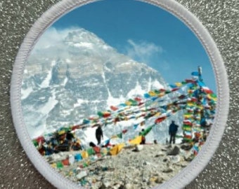 Emblema de sublimação do Everest Base Camp de 3 polegadas.