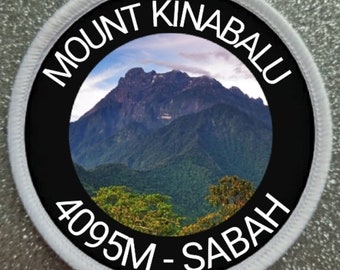 3 inch Mount Kinabalu patch badge