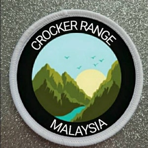 3 inch Crocker Range Malaysia patch badge