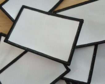 10 X Blank Sublimation 3-Zoll-Patch-Abzeichen