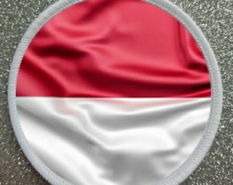 3 Inch Monaco Flag sublimation patch badge.