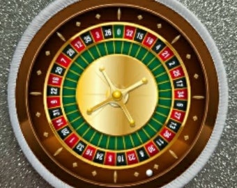 Distintivo patch stile casinò ruota della roulette da 3 pollici