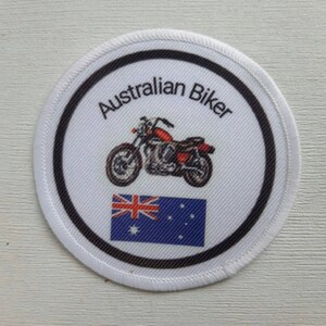 Australian Biker 3 Inch Patch Badge