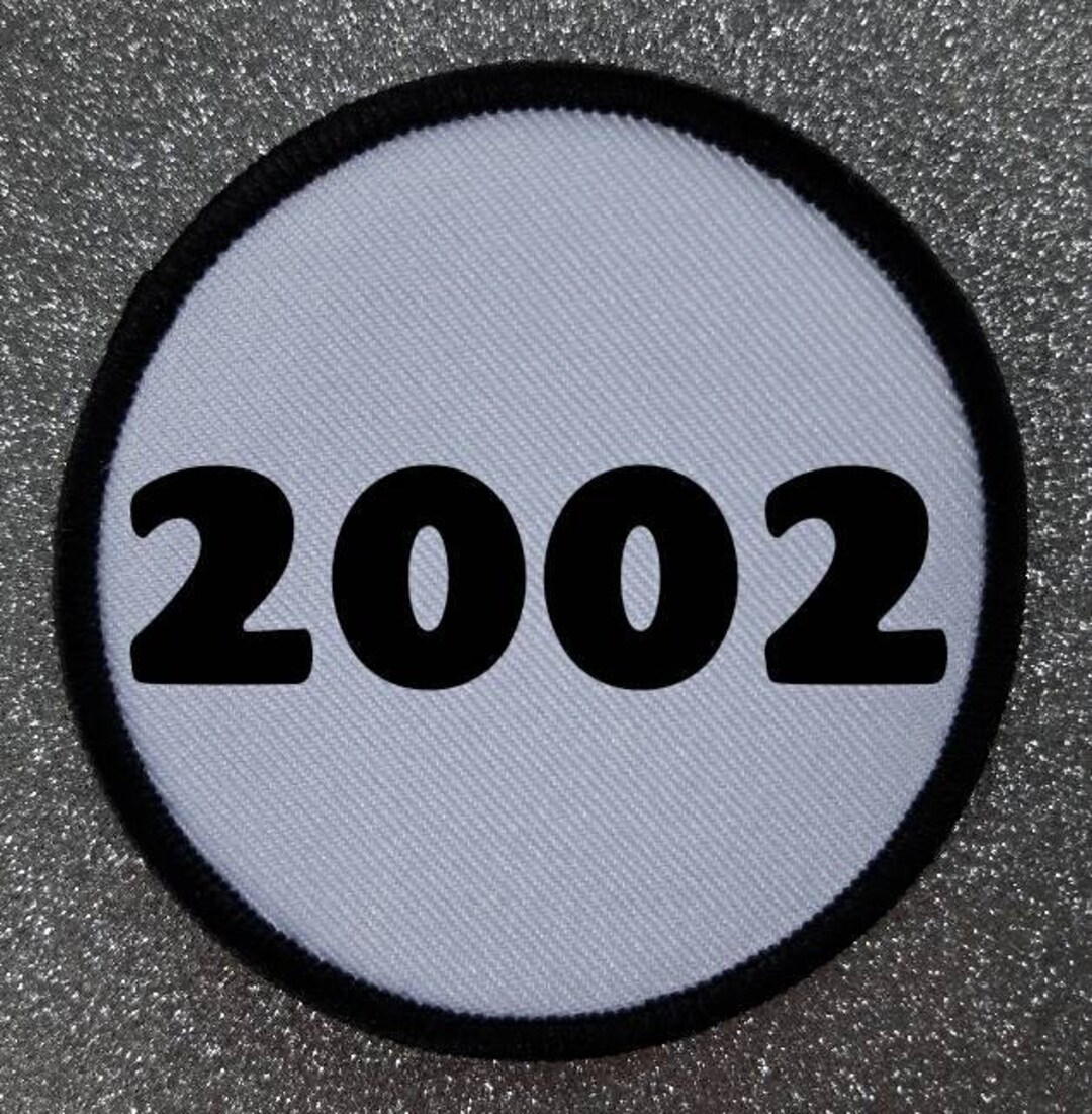 3 Inch Year 2002 Iron or Sew on Sublimation Patch Badge - Etsy