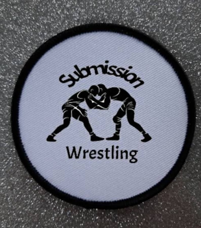 3 Inch Submission Wrestling Patch Badge Etsy