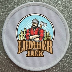 3 Zoll Holzfäller Patch Anstecker