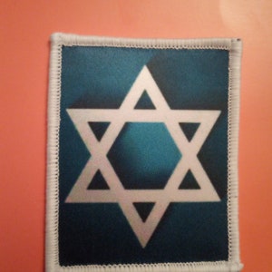 The Star of David Jewish 8cm Patch Badge