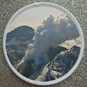 3 inch Redoubt Volcano Alaska USA Sublimation patch badge