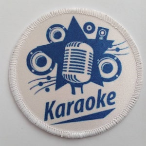 3 inch karaoke patch badge
