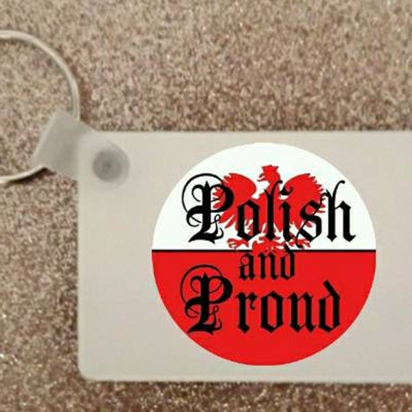 2.5" Polish and Proud Keyring Keychain