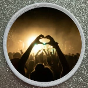3 inch Live Music Festival patch badge