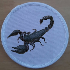 3 inch Scorpion Iron or Sew on Patch Badge