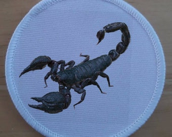 3 inch Scorpion Iron or Sew on Patch Badge