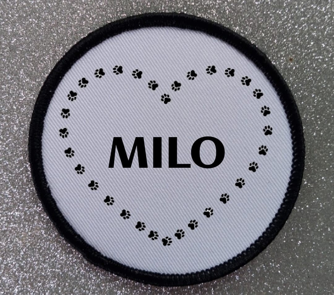 Milo Patch 3 Inch Milo Dog Name Harness Coat Accessory Patch Badge. - Etsy