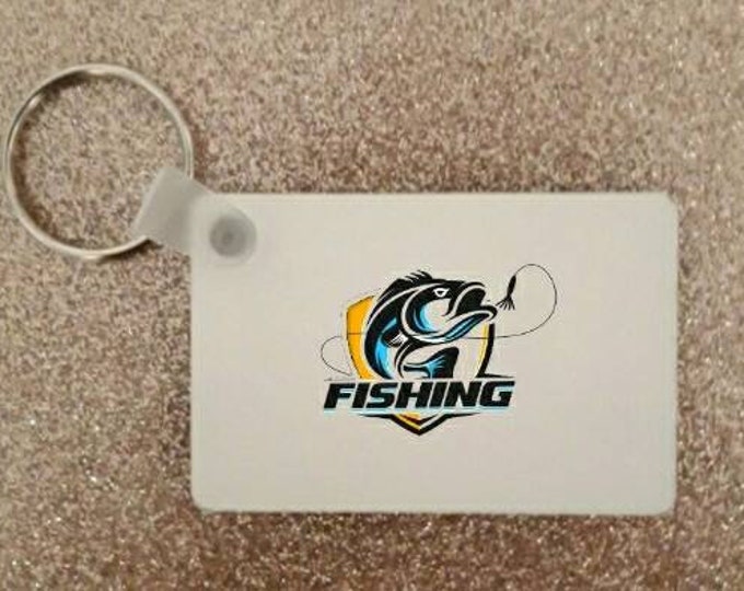 2.5" Fishing Key Ring Keyring Keychain