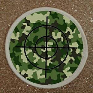 Sniper Target Camo Style 3 inch Patch Badge