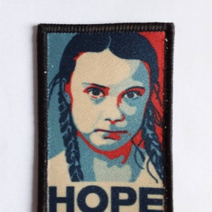 Greta Thunberg Extinction Rebellion Stop Klimawandel Kampagne 8cm Aufnäher Abzeichen