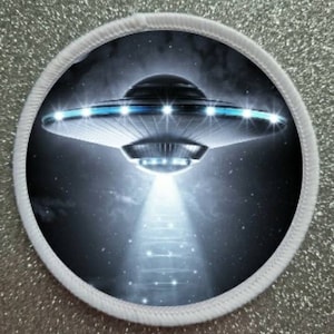 3 Inch UFO Sublimation Patch Badge.