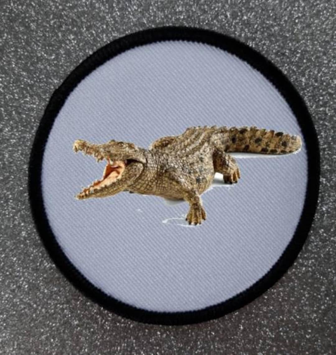 3 Inch Crocodile Patch Badge - Etsy