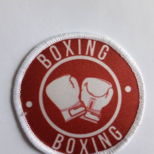 7 Inch Large Boxing Boxer Gloves (Badge) Patch