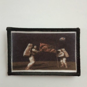 Apollo Moon Landing Scene NASA Moon Landing 8cm patch badge