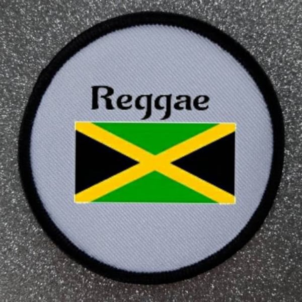 3 inch Reggae Music Iron or Sew on Patch Badge
