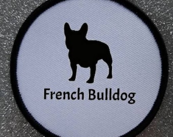 3 Inch French Bulldog patch badge