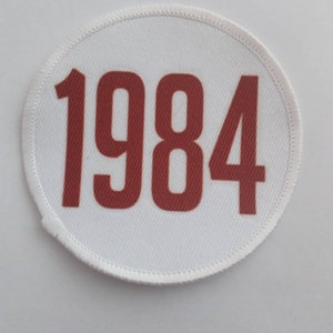 1984 Jahr 3 inch Patch Badge