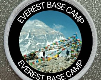 Emblema de sublimação do Everest Base Camp de 3 polegadas.