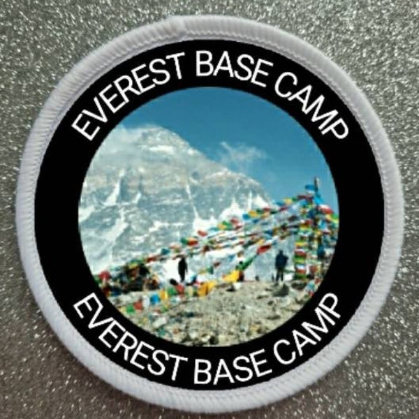 3 Inch Everest Base Camp sublimation patch badge.