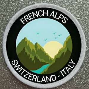 3 inch French Alps patch badge