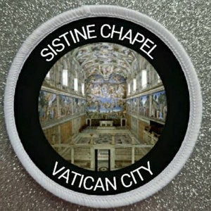3 inch Sistine Chapel Vatican City patch badge