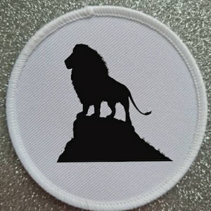 3 Inch Lion sublimation patch badge.