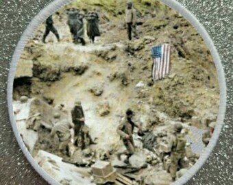 3 inch Hero's of WW2 D Day Landing Allied Forces Patch Badge