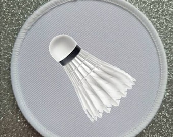 Badge de patch de sublimation Badminton Sport de 3 pouces.