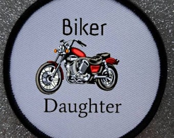 Emblema de patch de 3 polegadas para filha de motociclista