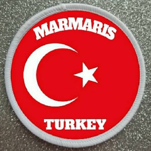 3 Inch Marmaris Turkey sublimation patch badge.