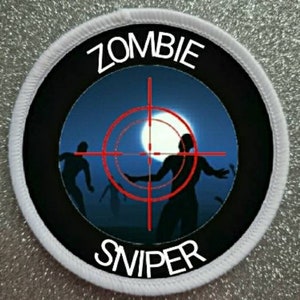 3 inch Zombie Sniper patch badge