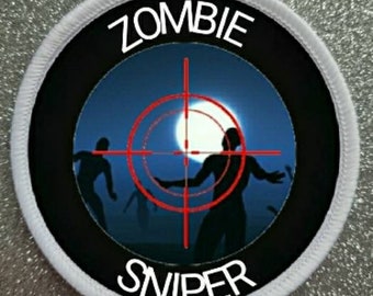 3-calowa naszywka Zombie Sniper