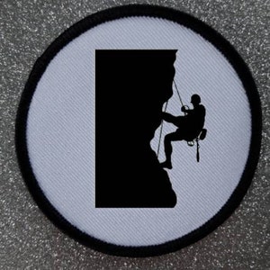 3 Inch Abseiling Iron Or Sew on Sublimation Patch Badge