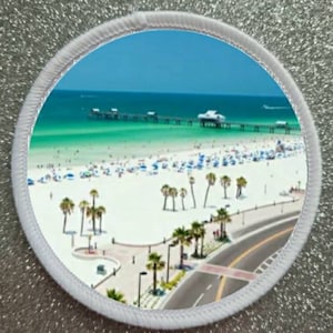 3 Inch Clearwater Beach Florida USA sublimation patch badge