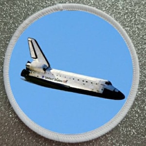3 inch NASA Space Shuttle Iron or Sew on Patch Badge