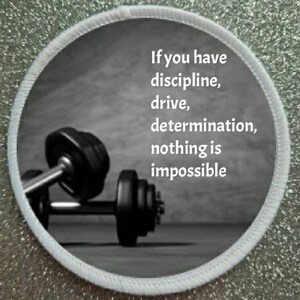 3 inch Gym Motivation patch badge