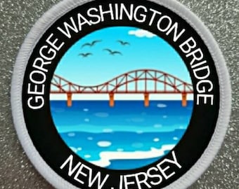 3 pouces George Washington Bridge New Jersey USA patch badge