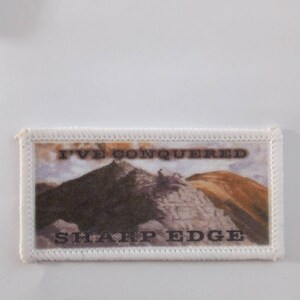 3 inch I've Conquered Sharp Edge-patchbadge