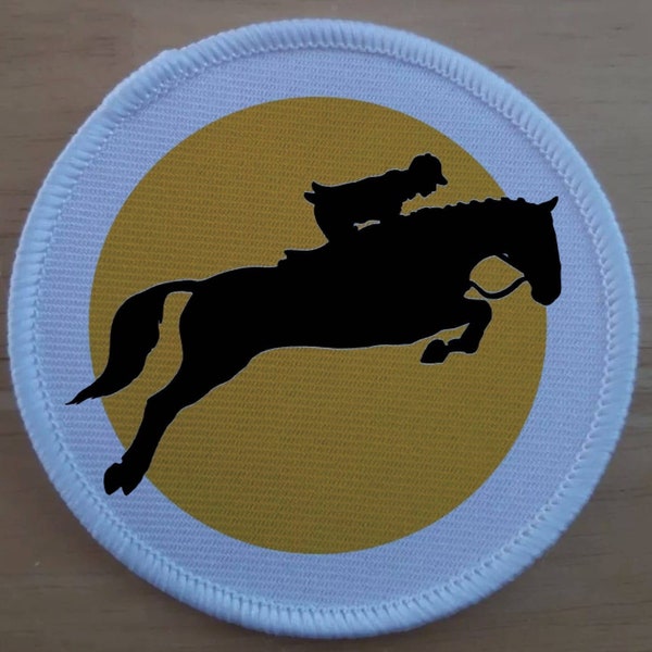 3 inch Horse Riding Show Jumping patch badge