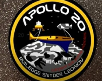3 inch Apollo 20 Space patch badge